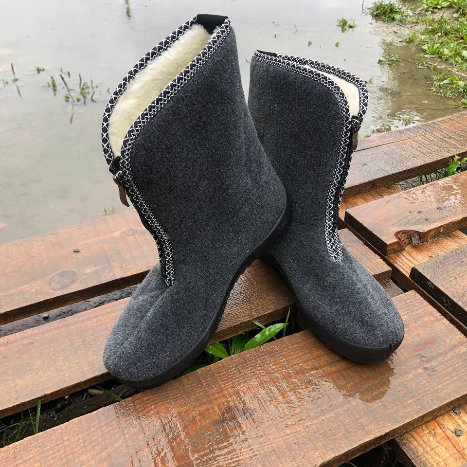 Женские дутики водонепроницаемые 39р 25см, Женские ботинки из нейлона пеночные галоши ON-15 Львов - изображение 11