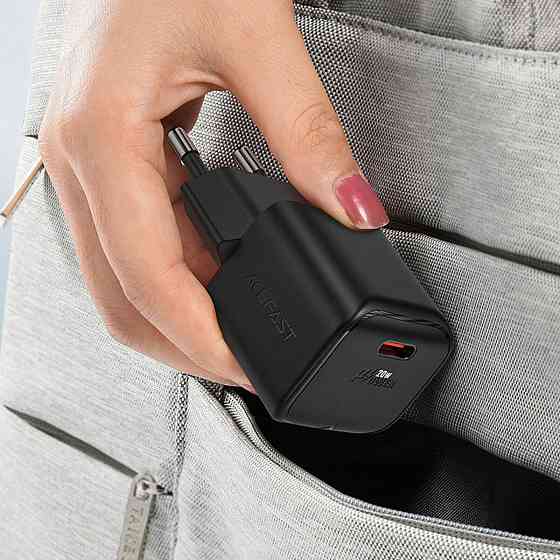 Мережевий зарядний пристрій ACEFAST A73 mini PD20W GaN USB-C charger Black Київ