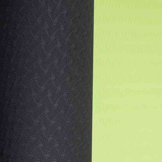 Нескользящий коврик для йоги 173×58 см, зелений Київ