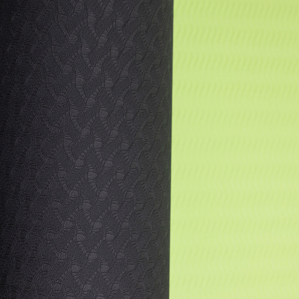 Нескользящий коврик для йоги зеленый 173×58 см Киев - изображение 5