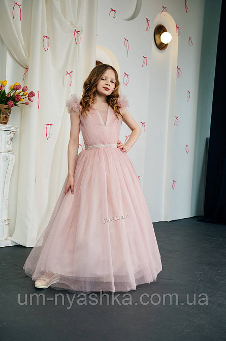 Белое нарядное платье 134-146 Кривой Рог - изображение 4