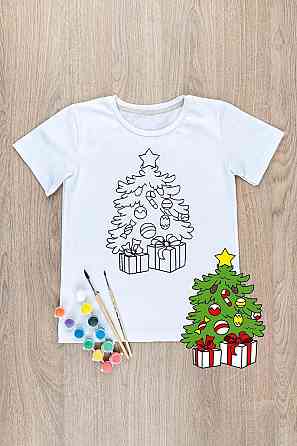 Футболка-раскраска детская Елочка  Юрма одяг 122 Киев