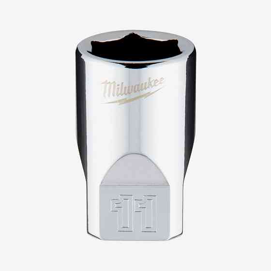 Головка хромированная метрическая 1/4'' MILWAUKEE, 11мм Одесса