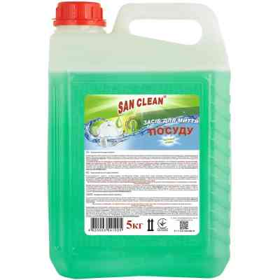 Средство для ручного мытья посуды San Clean Яблоко 5 кг (4820003541005) Винница