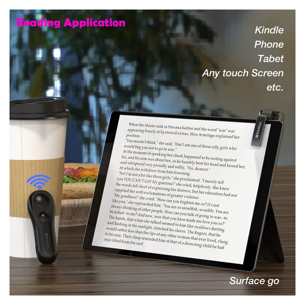 Пульт перелистування для сторінок SK SYUKUYU RF для Kindle iPhone iPad Android USB-C безшумний одноручний Київ - фото 5