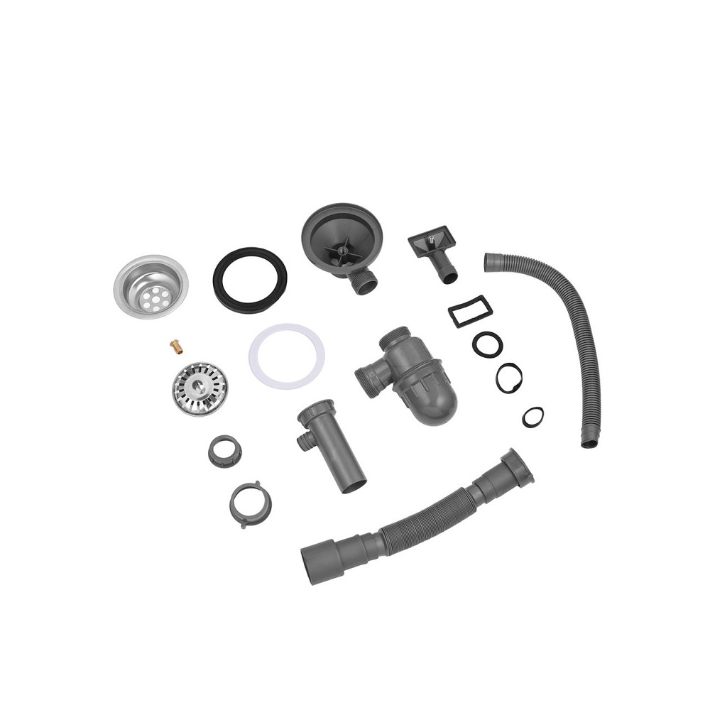 Кухонная мойка  с нержавеющей стали Kroner KRP Dekor - 57х45 (0.8 мм) Киев - изображение 8