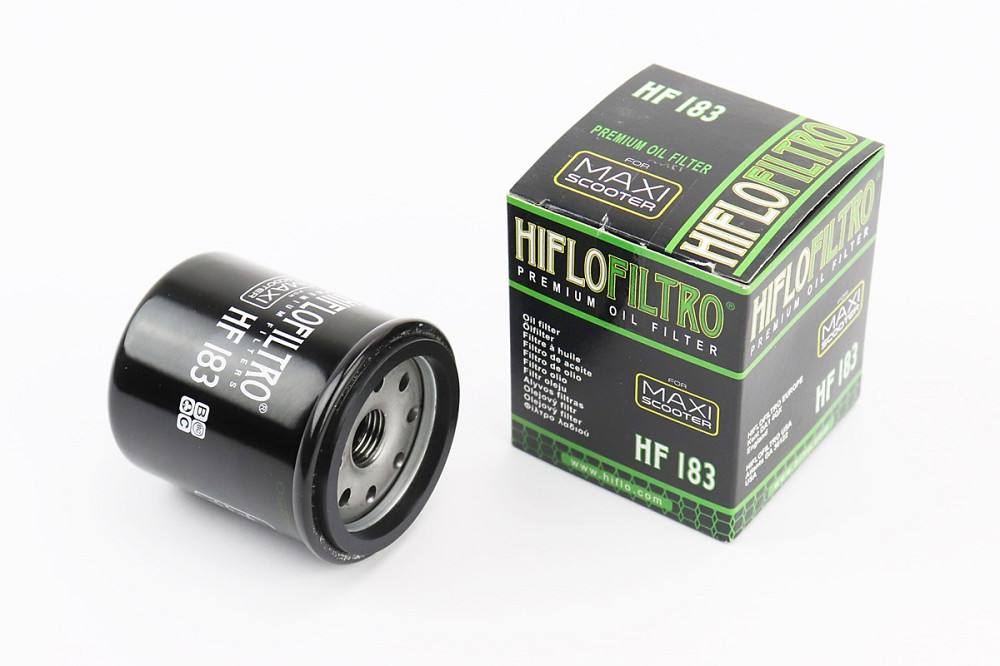 Фільтр масляний HF183 (52x65мм) APRILIA Atlantic 125/200/250 i/300 i/Scarabeo 125/GILERA DNA 125/180/250 Nexus, MALAGUTI Madison 250 RS Київ - фото 1
