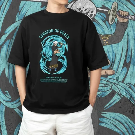 Футболка для подростка мальчика с принтом Ван Пис Trafalgard Размер 160 Anime10269 Днепр