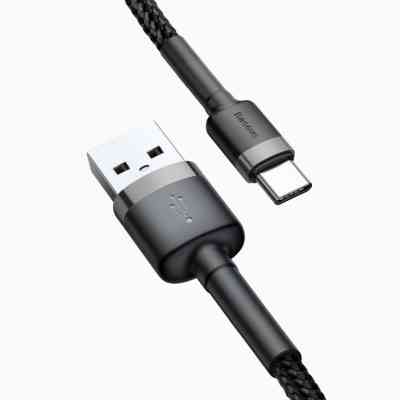 Дата кабель USB 2.0 AM to Type-C 1.0m Black-Grey Baseus (491798) Вінниця