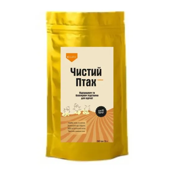 Чистая птица Подсушитель и освежитель подстилки в гранулах для бройлеров 3000 мл Винница