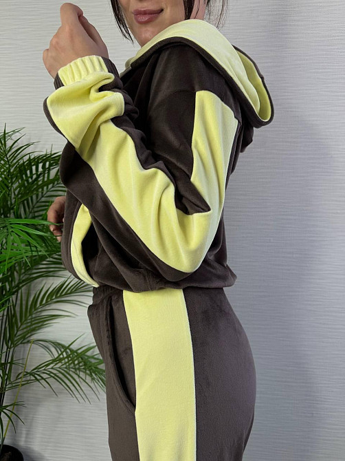 Жіночий стильний трендовий костюм двійка плюшевий велюр Одеса - фото 5