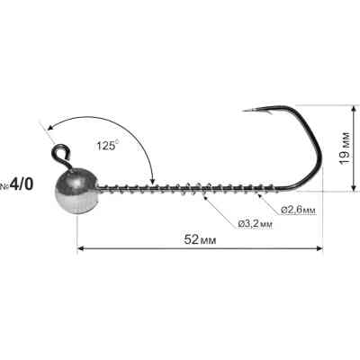 Джиг-голівка DS Barbarian 4/0 17g (3шт/уп) (3981.07.04) Вінниця