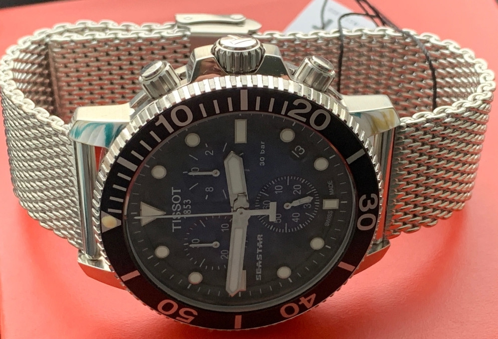 Дайверський годинник TISSOT Seastar 1000 (НОВНІ) T120417 ремінець, браслет. Київ - фото 4