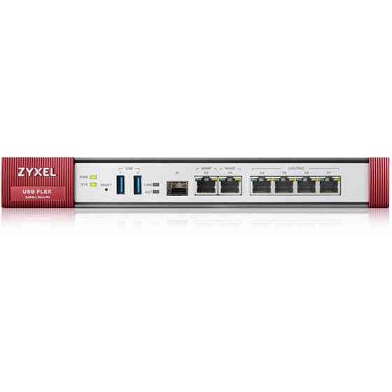 Міжмережевий екран ZYXEL ZyWALL USG FLEX 200 (USGFLEX200-EU0101F) Grey/Red Харьков