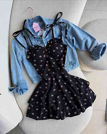 Женское стильное романтичное летнее мини платье софт принт Одесса