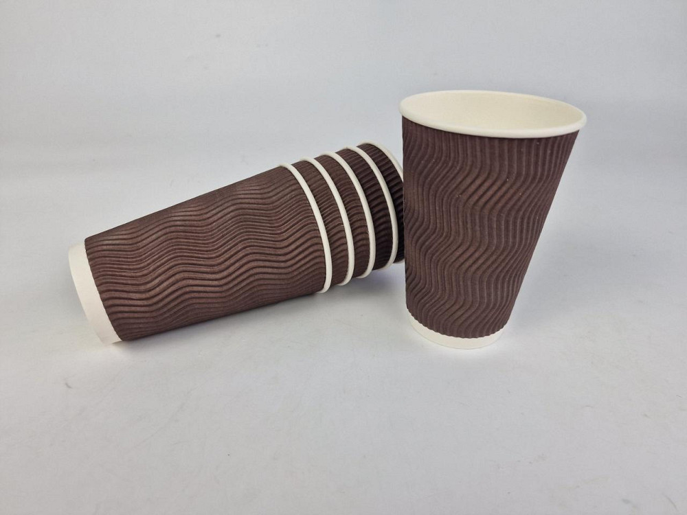 Склянка гофрований 500 мл КОРІНЧЕННИЙ (15 шт.) Харків - фото 1