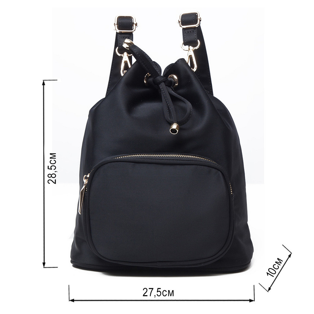 Рюкзак женский нейлоновый Vintage 14871 Черный Киев - изображение 3