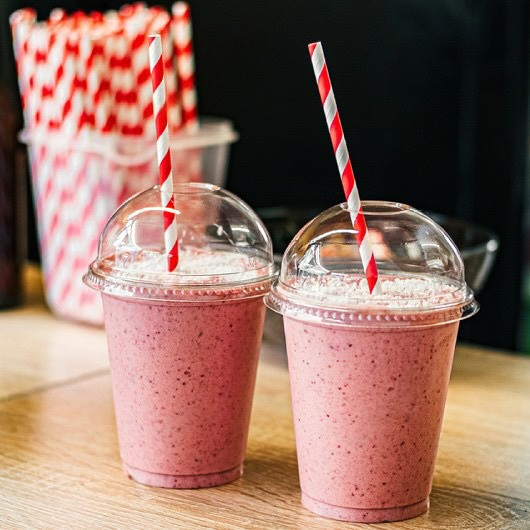 Коктейльні трубочки у смужку 25 штук 20 см червоно-білий Київ - фото 2