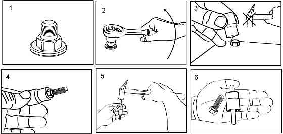 Набір головок-екстракторів для пошкоджених болтів та гайок 3/8" 11 пр Одеса