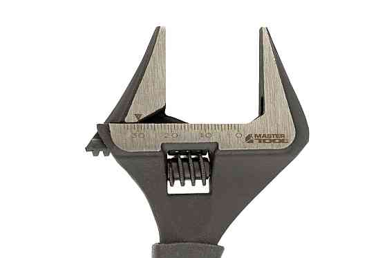 Ключ розвідний MASTERTOOL 150 мм 0-35 мм тонкі губки CrV рукоятка з TPR накладкою 76-0321 Коломыя