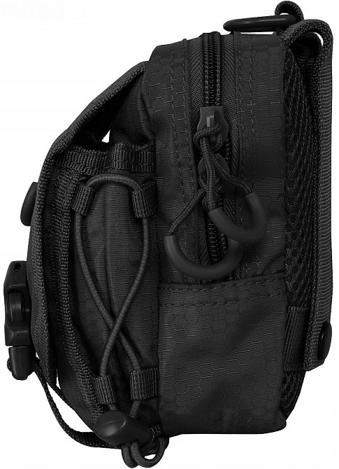 Універсальний Підсумок на пояс 0.5 літрів із системою Molle Mil-Tec "HEXTAC" (13485002) Black Нововолинськ - фото 4