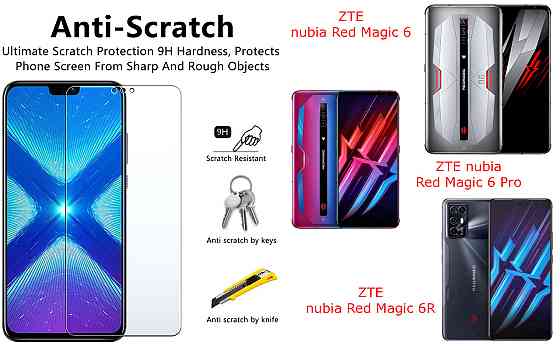 Защитное стекло NeoGlass для ZTE nubia Red Magic 6, Magic 6 Pro, 6R – ультрапрозрачное и устойчивое Киев