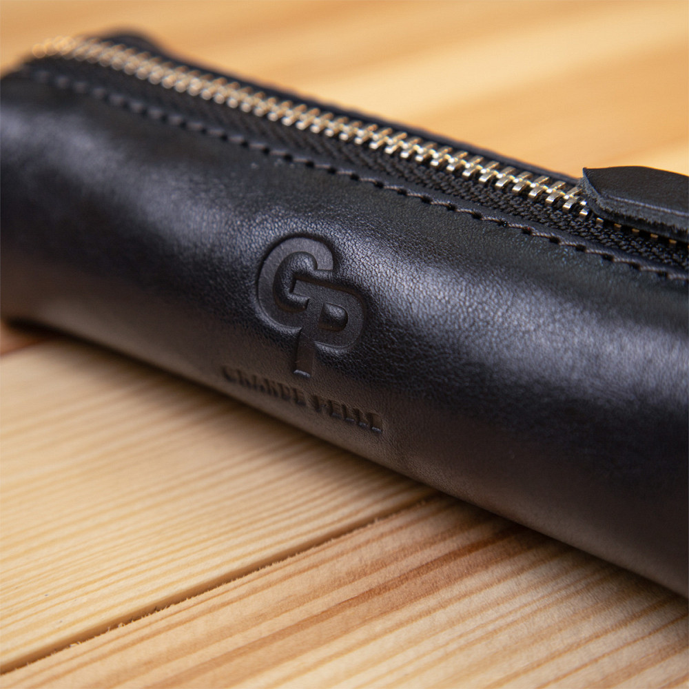 Кожаная практичная ключница GRANDE PELLE 11340 Темно-синий Киев - изображение 8