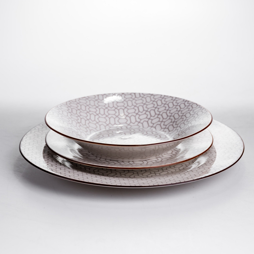 Столовий сервіз на 6 персон 24 предмети порцеляновий HP-HK-A9 Коломыя - изображение 2