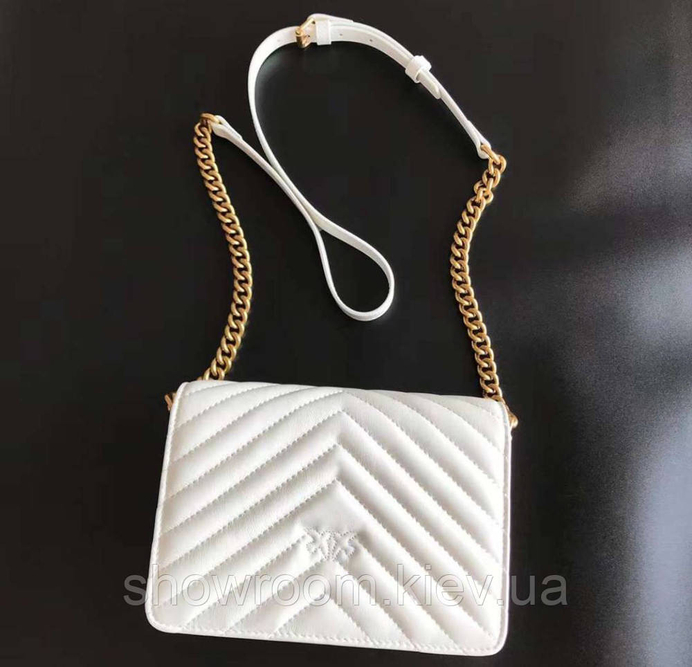 Женская сумка Pinko click mini (231112) белая Киев - изображение 2