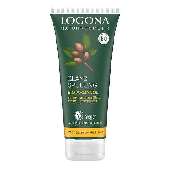 БИО-Кондиционер Блеск и Восстановление для поврежденных волос с Аргановым маслом Logona 200 мл Киев