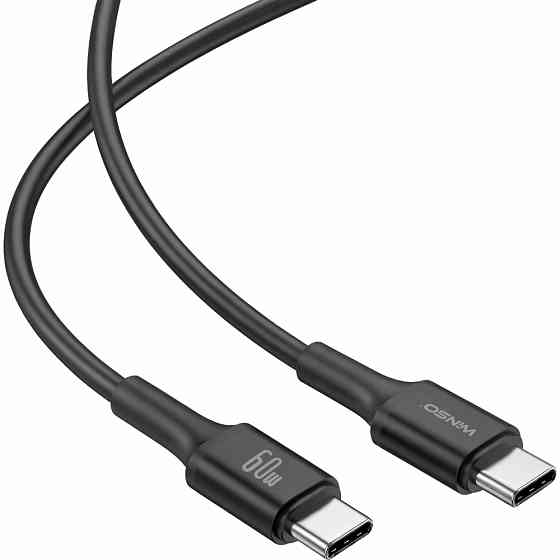 Кабель Winso Pro Type-C to Type-C 60W TPE 1,2м чорний Львів