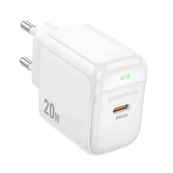 Мережевий зарядний пристрій BOROFONE BAS43A Potential single-port PD20W charger White 6941991113819 Одеса