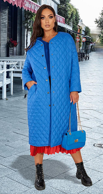 Стьобана куртка з накладними кишенями (46) Київ - фото 3