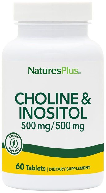 Холин + Инозитол Nature's Plus Choline & Inositol 500/500 мг 60 таблеток Киев - изображение 1