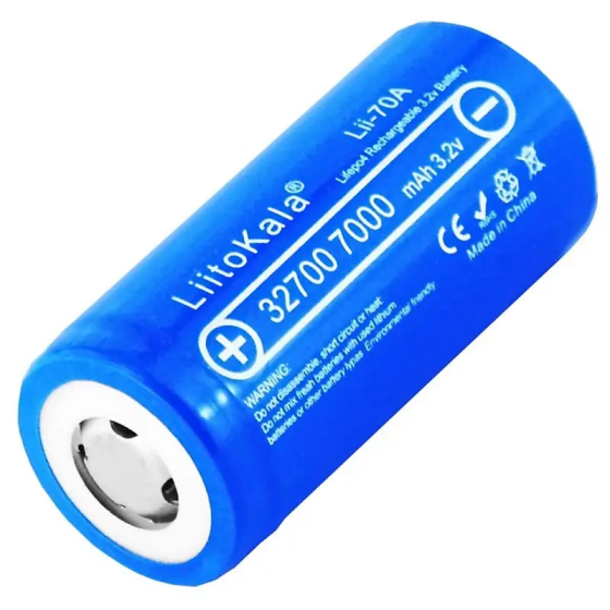 Акумулятор LiFePO4 Liitokala Lii-70A 32700 7000 маг Синій Вінниця