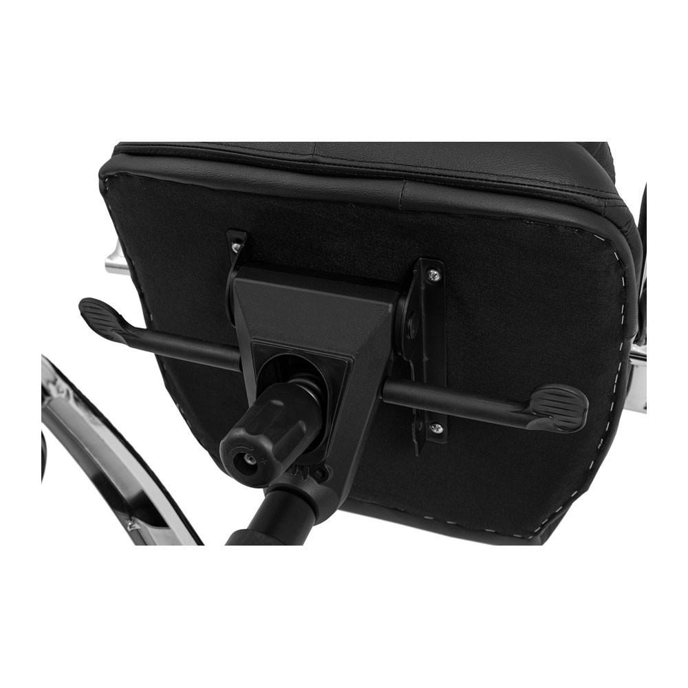 Офісне Крісло Керівника Venice М2 AnyFix Хром Шкіра Lux Чорний Київ - фото 6