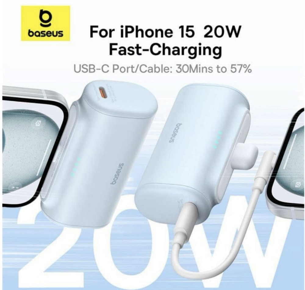 Повербанк Baseus Compact 4900 mAh 20W Type-C Киев - изображение 1