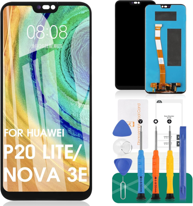 Дисплей для Huawei P20 Lite / Nova 3e ANE-LX1 ANE-LX2 ANE-L22 ANE-L21 ANE-AL00, LCD екран із сенсором у зборі 5.84" + набір для вс Київ - фото 1