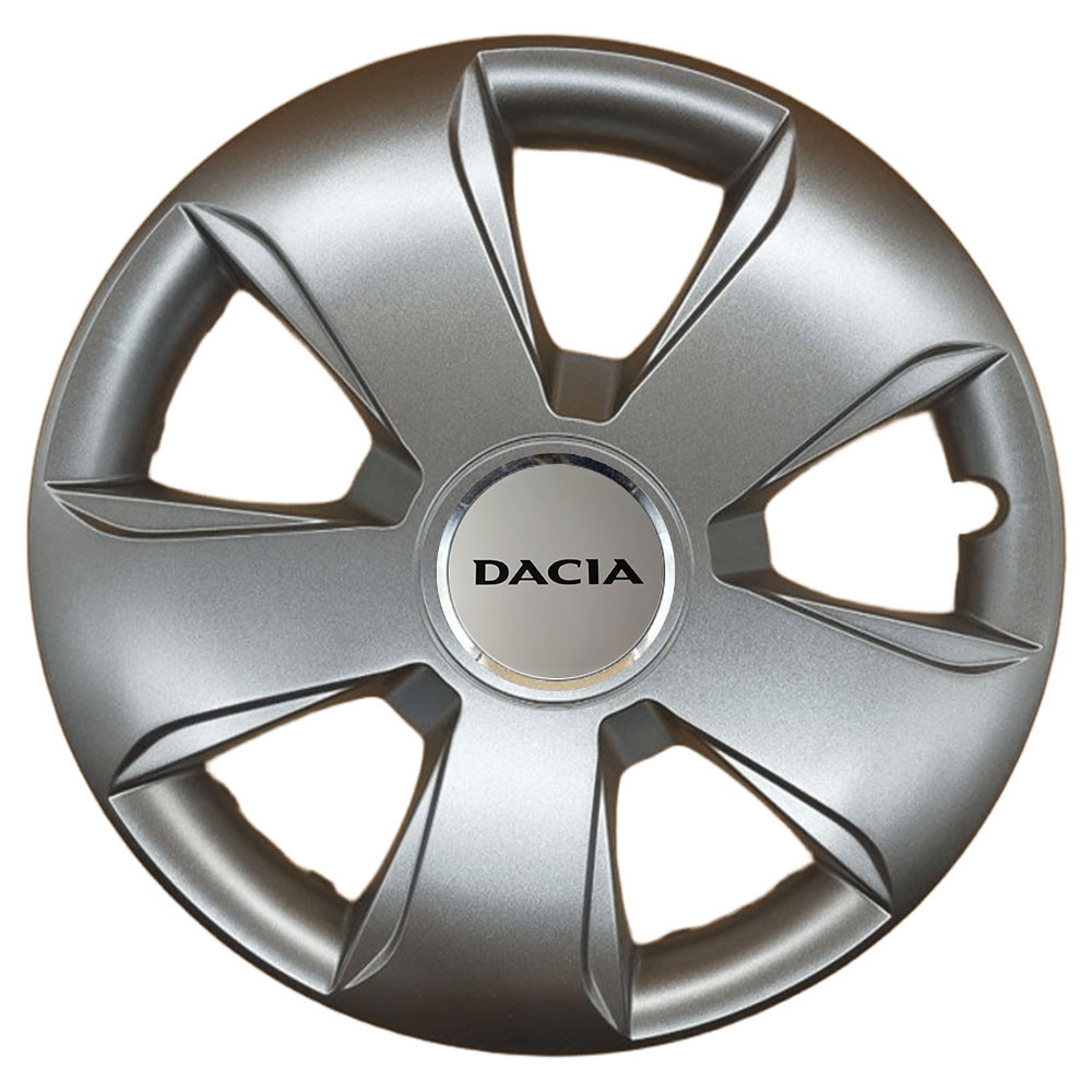 Автомобільні модельні ковпаки R13 Dacia 102 4шт, SJS, сріблясті Київ - фото 1