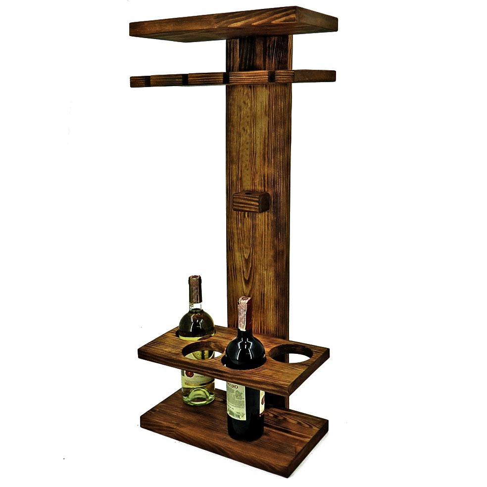 Настенная винная полка 