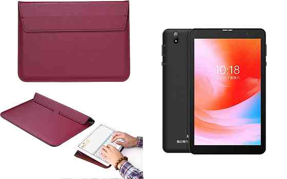 Чехол-конверт VitoCase для ALLDOCUBE Smile 1, с функцией подставки для планшета Бордовый Киев