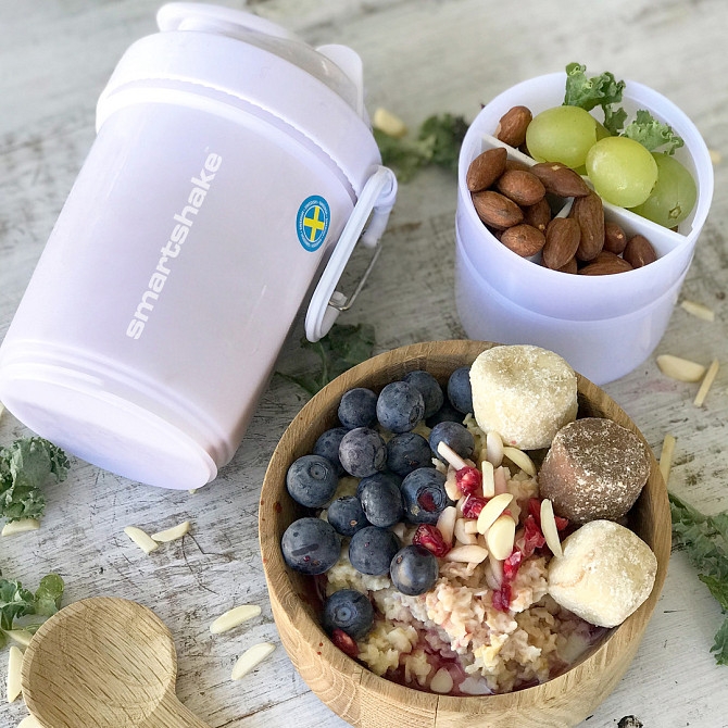 Шейкер спортивний SmartShake Original2GO 600ml Pure White Кам'янське - фото 8