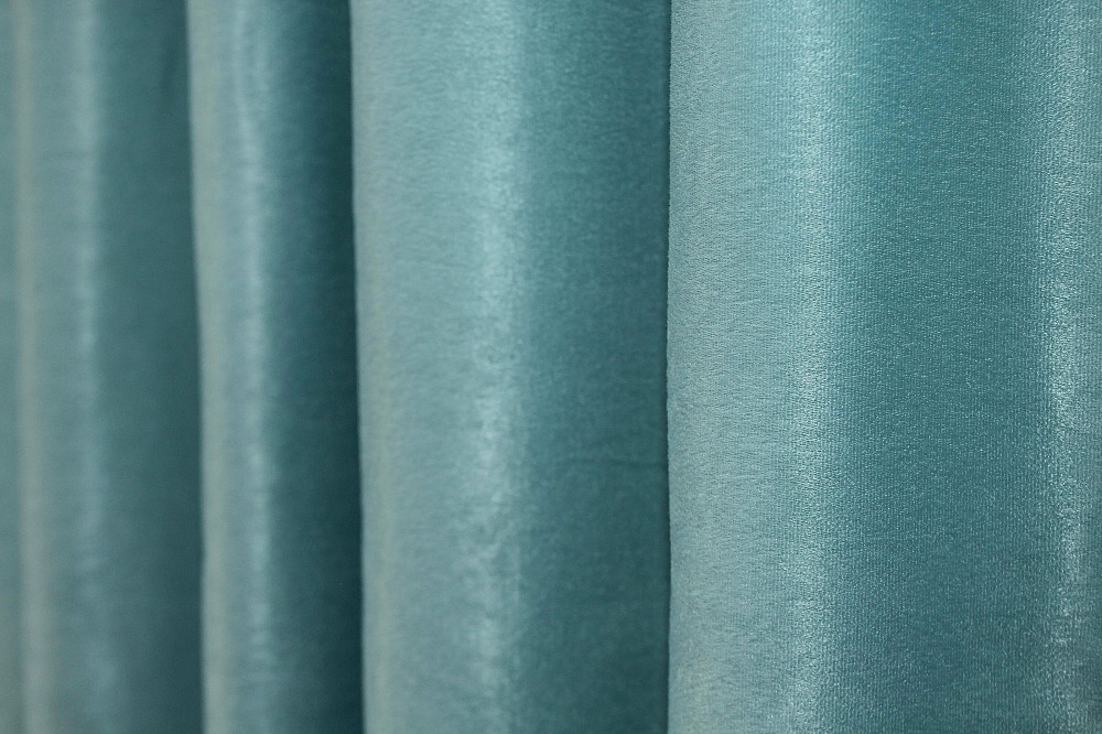 Комплект готових штор VR-Textil Льон Парма № 1339ш Блакитний 150х270 см 2 шт (33-0189) Київ - фото 10