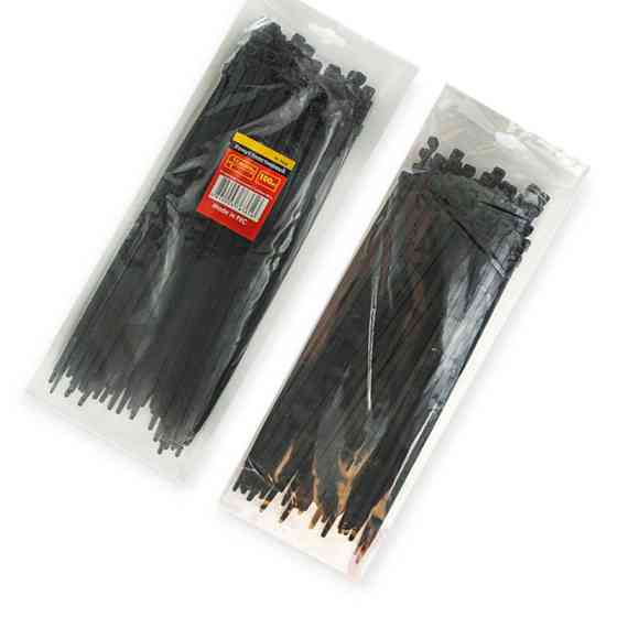 Хомут 300 x 4,8 чорний пластиковий Мукачево