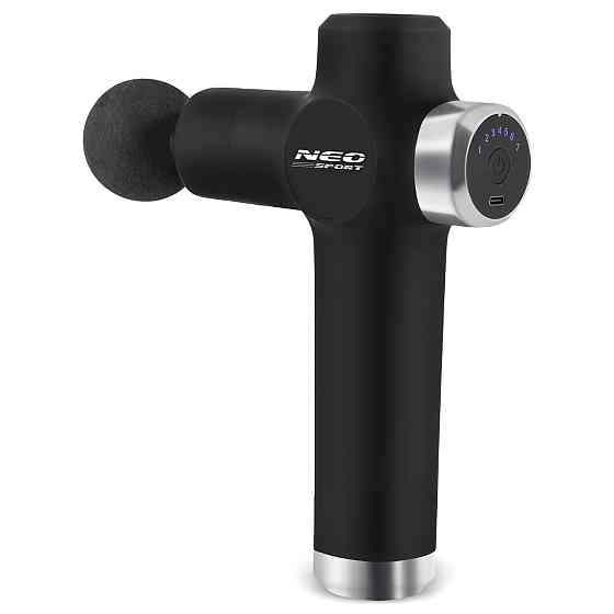 Массажный пистолет многофункциональный 8 насадок NS-501 Neo-Sport черный Киев