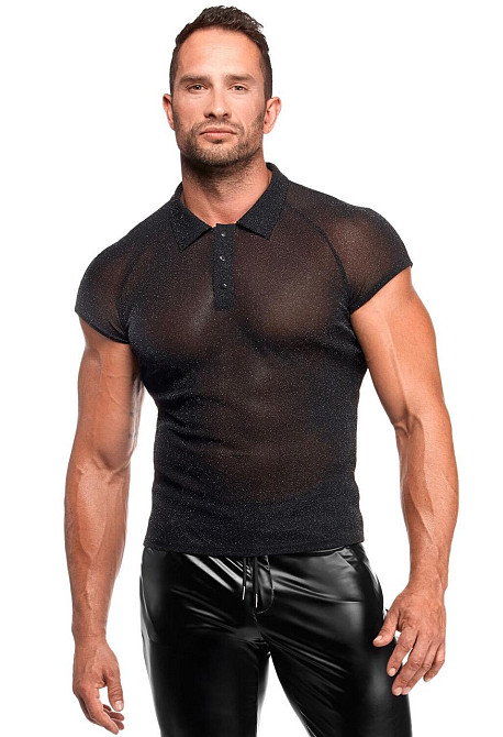 Чоловіче поло Noir Handmade H082 Onyx veil polo L Sex Aura Київ - фото 1