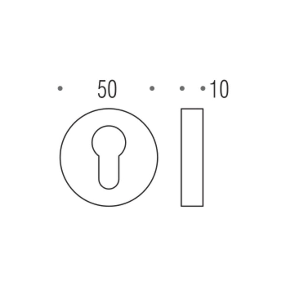 Накладка Colombo CD 43 G кл мат.хром Blazer, Elle, Flessa, Gaia, Gira, Madi, Meta, Milla, Nagare, Olly, Tender, Tool, Twitty, Київ - фото 2