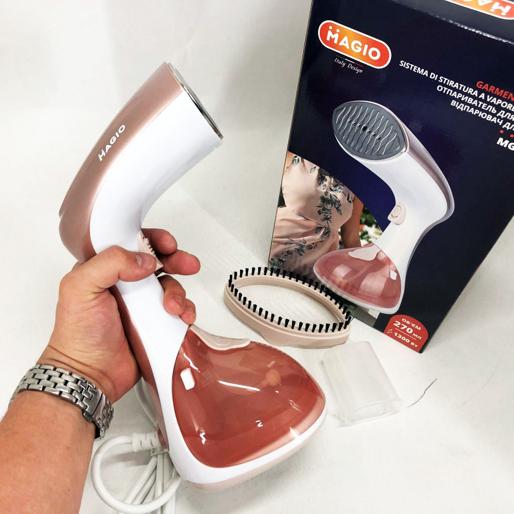 Відпарювач з насадками для різних тканин, Ручний парогенератор для прасування, Ручний паровідпарювач IG-63 Львів - фото 9