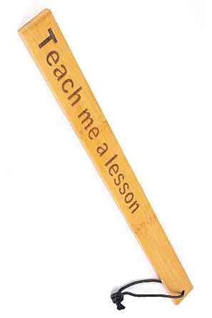 Паддл Fetish Tentation — Paddle Teach me a lesson Bamboo, упакован в ПЭ пакет Sex Aura Киев