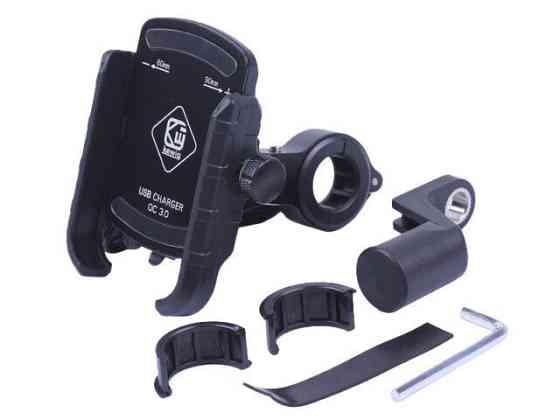 Держатель телефона M8C черный, с зарядкой, крепление на руль, Kewiq Мукачево